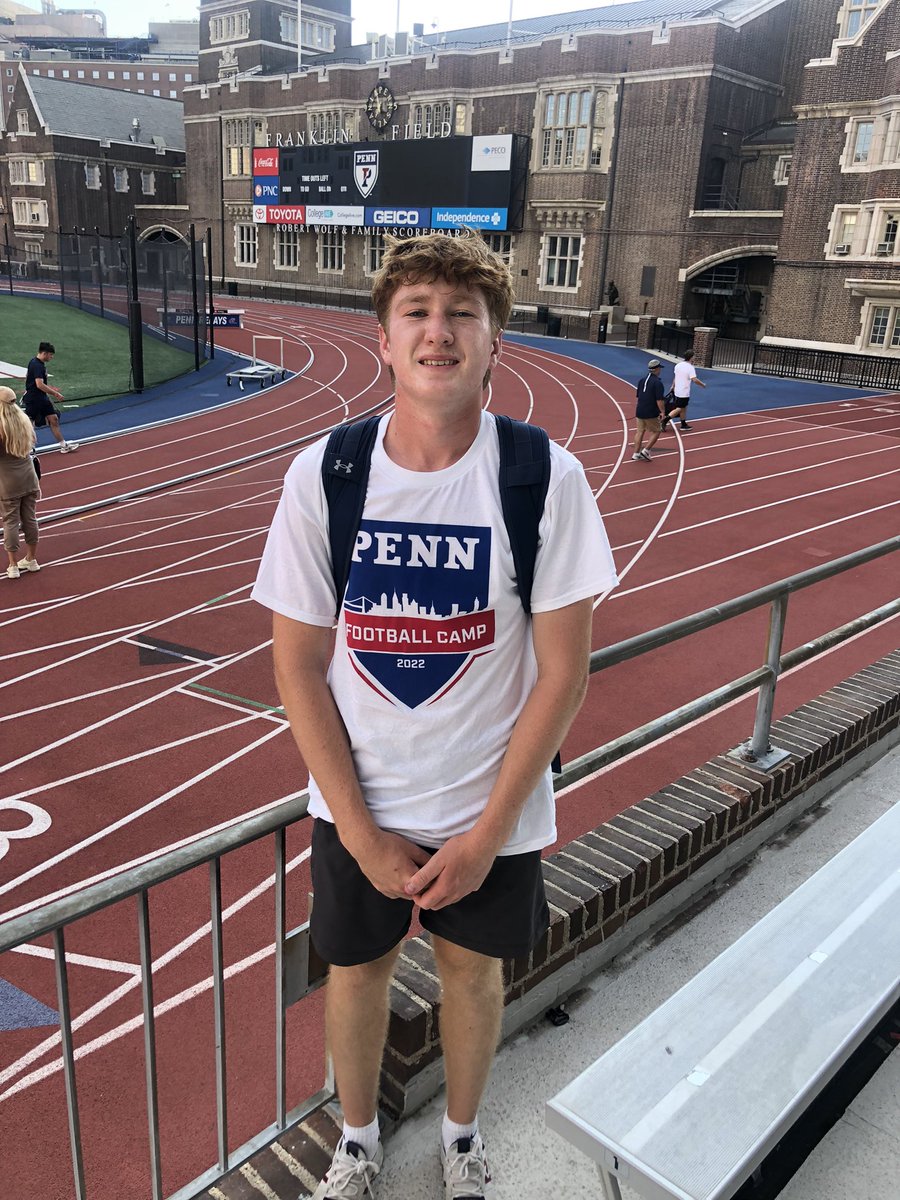 c_bush30's tweet photo. Had a great day at Penn today. Finished 2nd in the Kickoff competition and tied for 3rd in the Field Goal Competition. @EddieMish22 @toddfairlie @CoachMetzler @PENNfb https://t.co/J2YvM5rUDQ