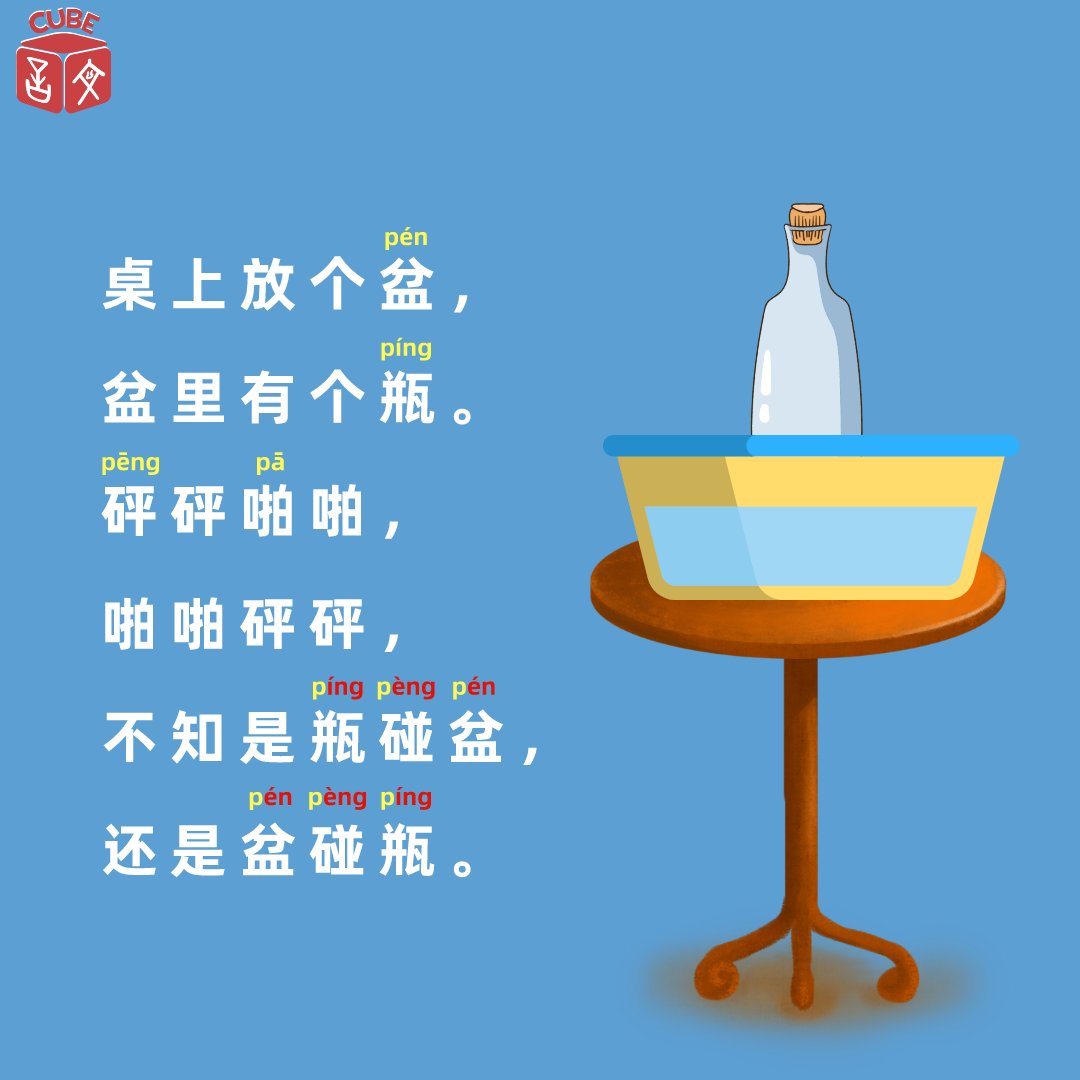 Tongue twister is a great way to practice and improve pronunciation and fluency. Saying tongue twisters can be difficult at first, but if you can master them, you will be a much more confident speaker. Just keep practicing and have fun!

#cubechinese #learnchinese #chineseforkids