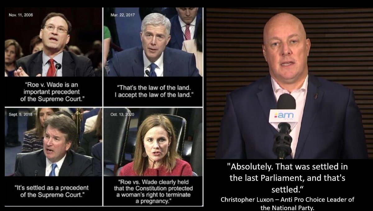 spider_hoof's tweet image. Christopher Luxon is anti women's reproductive rights. He has made this very clear. He said it was settled in the last parliament law change.
Just like these people did.
#NationalNotFitToGovern #RoeVsWade