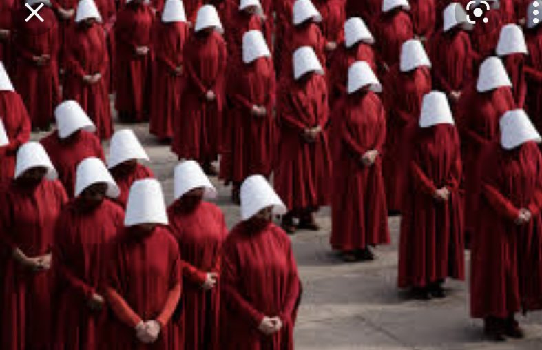 vantasticlyvan's tweet photo. Women this October… except it’s not a costume it’s our reality. I never thought this would be possible but I’m truly unsure at this point. https://t.co/3oNcaPZieu