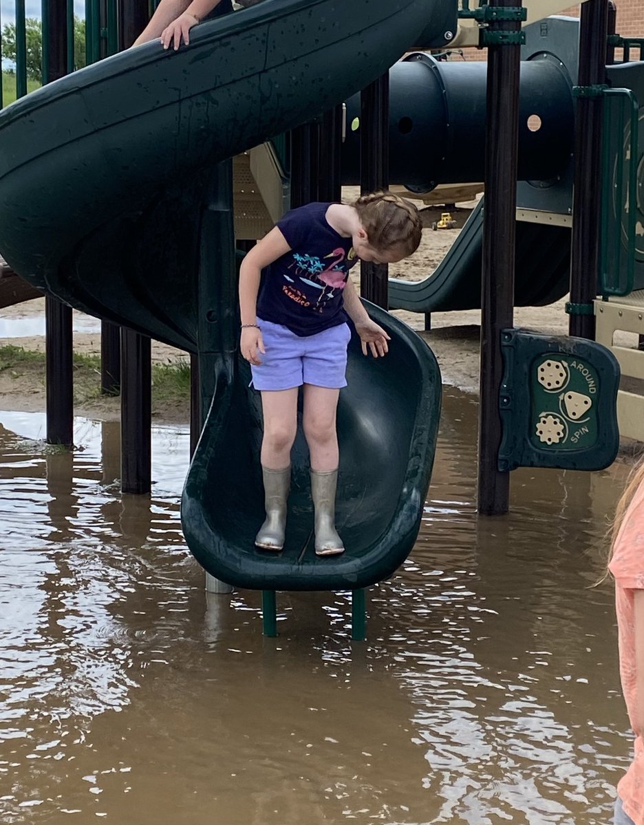 Recess fun! Making the best out of all this rain! <a href="/SchoolMacdonald/">Macdonald School</a>
