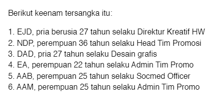 Team desain grafis, social media officer yang kena batunya,

Owner holywings sih ongkang2 kaki aja...
Sementara yang mencak2 juga orang2 goblok doang

Penyelesaiannya padahal sesederhana HAPUSKAN PASAL PENISTAAN AGAMA

ITU PASAL BUSUK DAN TOLOL