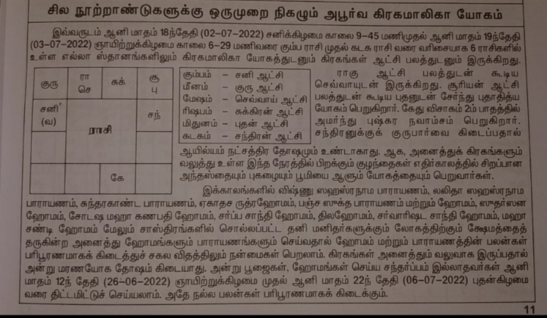 viswarajantweet's tweet photo. #planetalignment2022
ஒரே நேர்கோட்டில் 5 கோள்கள்
புதன், வெள்ளி, செவ்வாய், வியாழன், சனி ஆகிய ஐந்து கோள்களும் ஒரே நேர்கோட்டில் தோன்ற உள்ளன.
இந்த வருடத்தில் ஜூன் மாதத்தில் நிகழும் இந்த அரிய நிகழ்வு அடுத்தமுறை 2040ல் தான் நிகழும்..
#NatRead https://t.co/mYrZKVKlvO