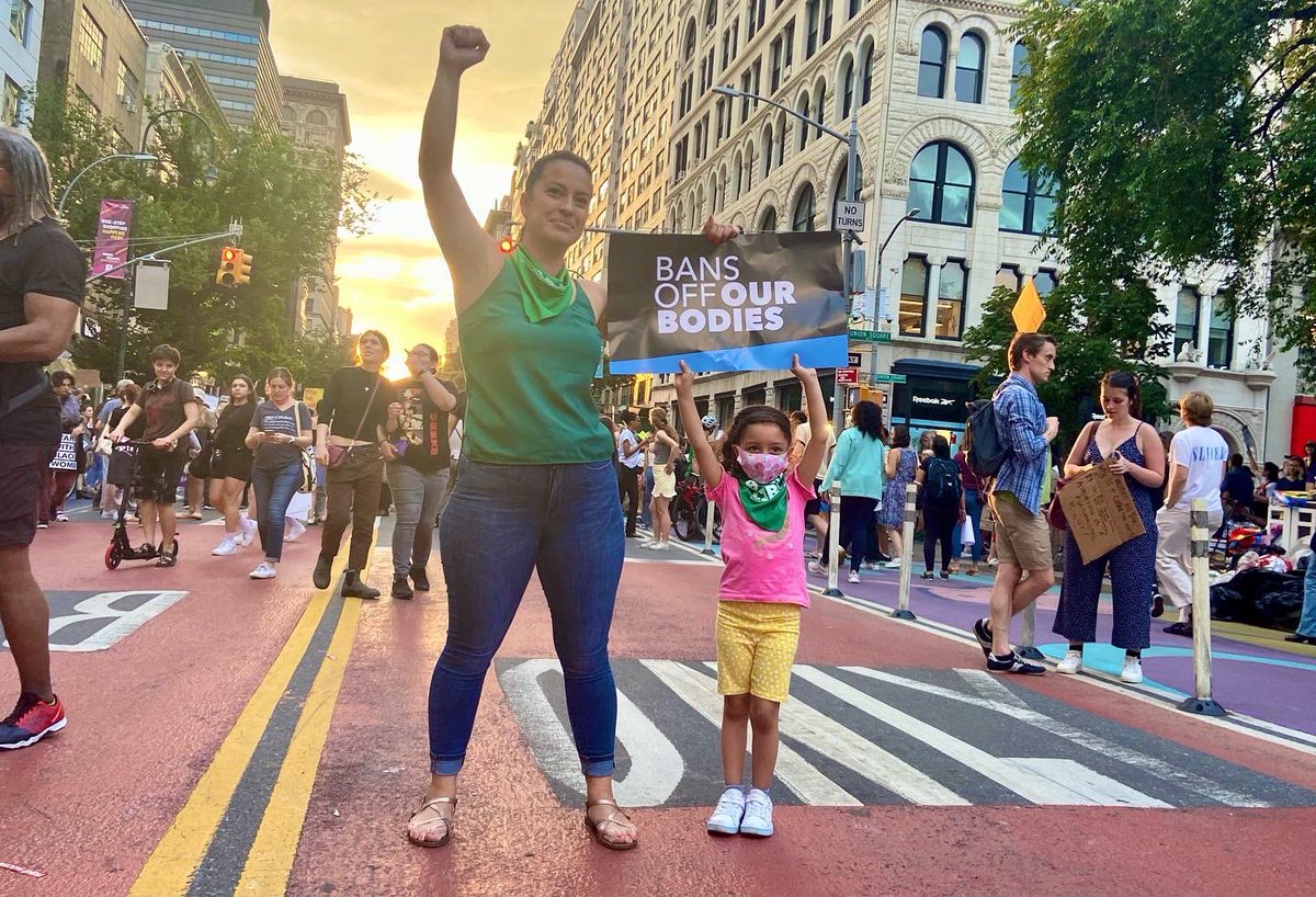 CatalinaCruzNY's tweet photo. If and when to have children is a personal decision and the church and the courts should have no say. It is a healthcare choice between me and my doctor. Today is a declaration of war against our rights and we are fighting back back. We can’t afford to give up. #MyBodyMyChoice https://t.co/6V2ueSft9t