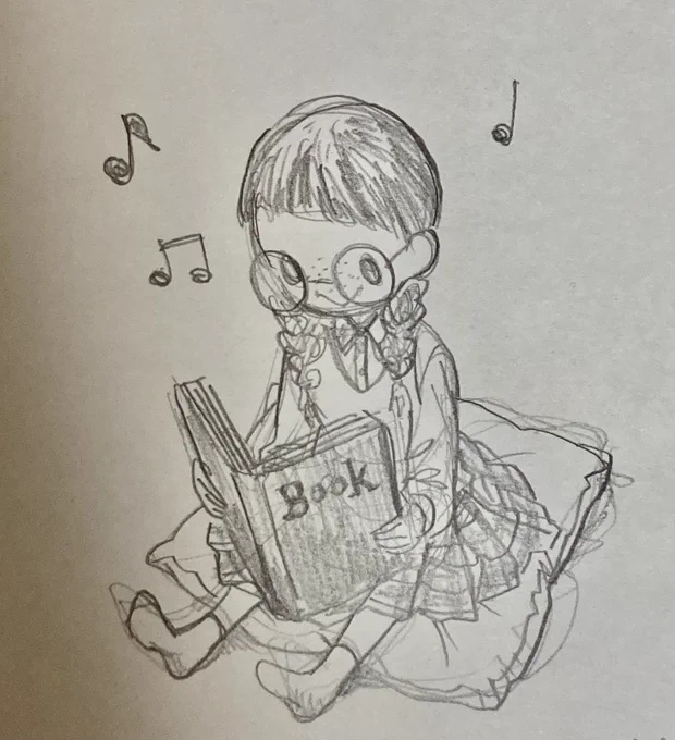 祖父のお手紙に描いた女の子可愛いかも 