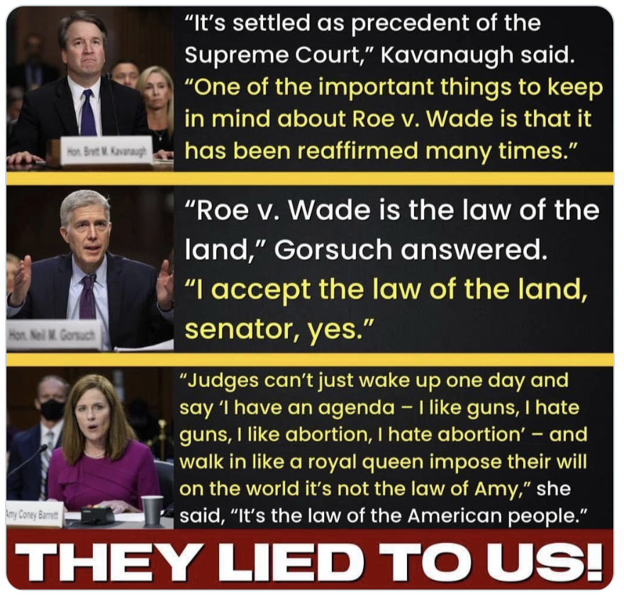 jcruz78523974's tweet photo. @acweyand @HC_Richardson Understood.  The SCOTUS is in freefall.  Trust has been destroyed. Legitimacy is lost.  And the brazen lies of the 3 recent Trump appointees is now burned into this moments tragic history.  How can the Court be repaired???  The damage is deep and profoundly dangerous: https://t.co/pZMKZ9buRw