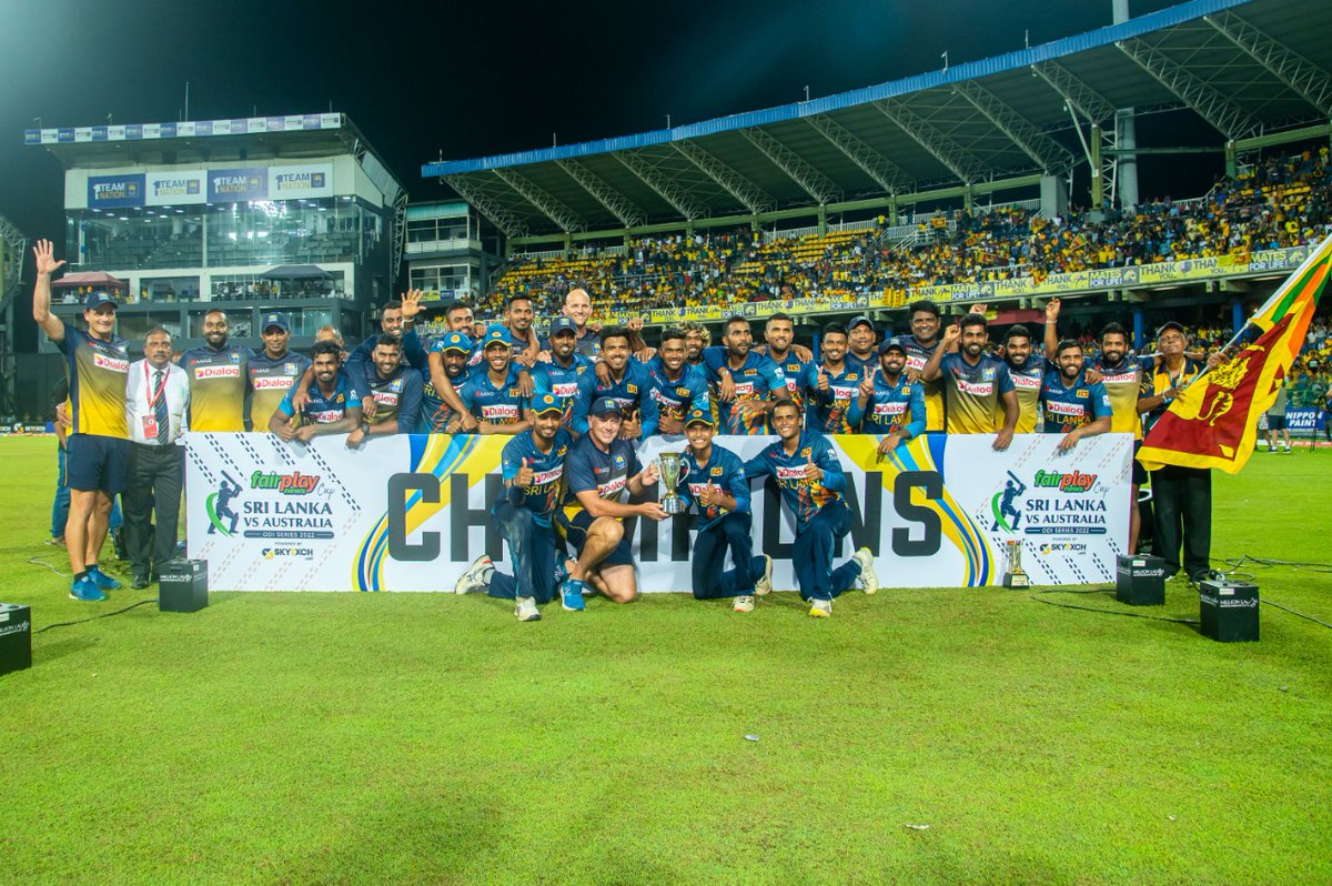 dushmantha05's tweet photo. It's a wonderful journey together!
Moving the right direction.
More to come π±π°π±π°π±π° #slvsaus #srilankacricket #DC05 https://t.co/CdrCYgkPgd