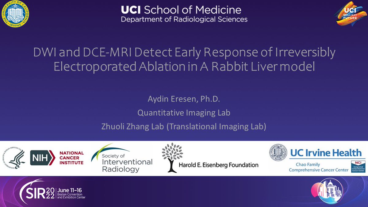 Our abstracts were accepted and recently presented at the Society of Interventional Radiology Conference.
