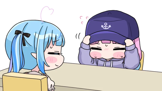 オフで会ったあくたんが可愛すぎて母性を感じてしまうラミィ

 #LamyArt #あくあーと #みおーん絵 