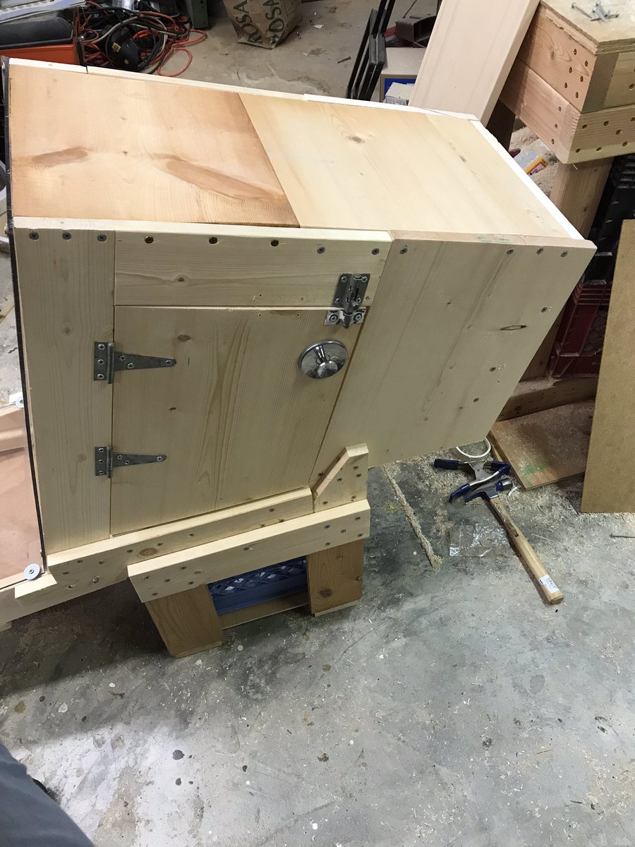 CVGCSUPER's tweet photo. I’ve been working on a new mini golf hole for the last hole that collects the balls. I had several ideas but settled on a skeeball themed hole. It was a LOT of math for a woodworking project!I think it turned out great! Now time to make it black light ready! https://t.co/nOc5xxu9rZ