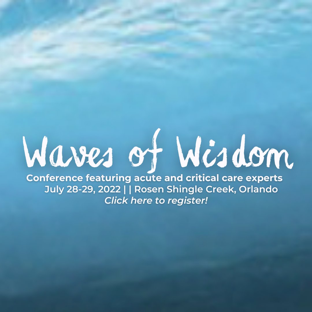 mocaacn's tweet photo. Do you want to win a scholarship to the Waves of Wisdom symposium?
Then follow these three steps!
1) "Like" this post
2) Tag two nurse friends in the post
3) The first few nurses who follow these steps will receive free registration!
Click here for info:
https://t.co/eiLkax0lqU https://t.co/bPruhVdg9N