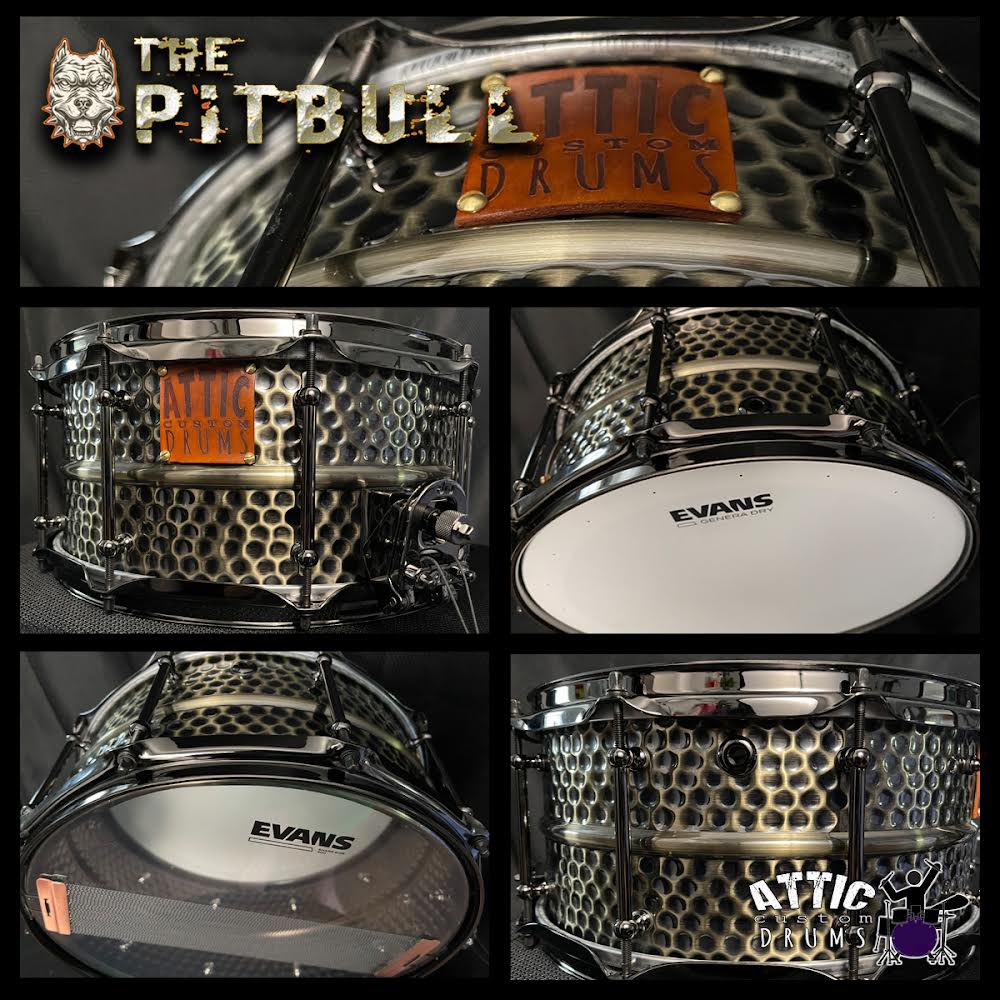 AtticDrum's tweet photo. Designed and aptly named by ACD artist Joey Clark “The Pitbull” is the first in our new “Heavy Metal Series.”https://t.co/xzpX3HULdW
#customdrums #heavymetal #snaredrum #customsnare #drumbuilding #local #smallbusiness https://t.co/bLOFPskNvo