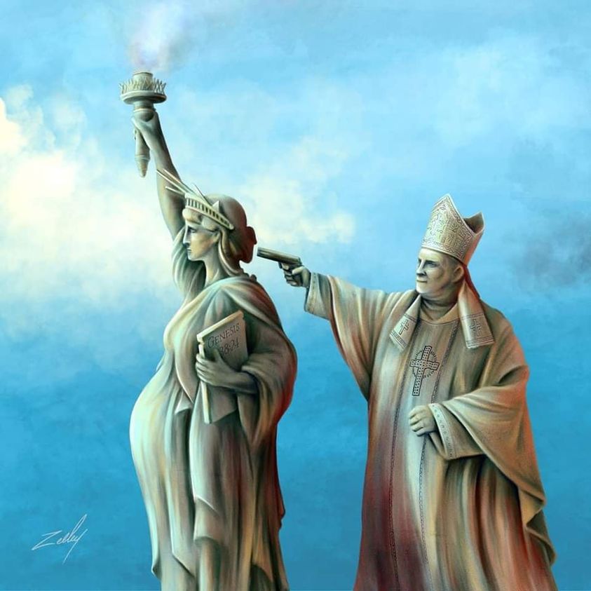 ChicagoGOP's tweet image. Apparently, Anti-Catholic bigotry is acceptable to Sen. Sara Feigenholtz - IL State Senate 6

She posted this as her profile pic on her personal Facebook page tonight. 

And they called us #Deplorable

This is disgusting. Catholics should demand an apology!

Who thinks this way?