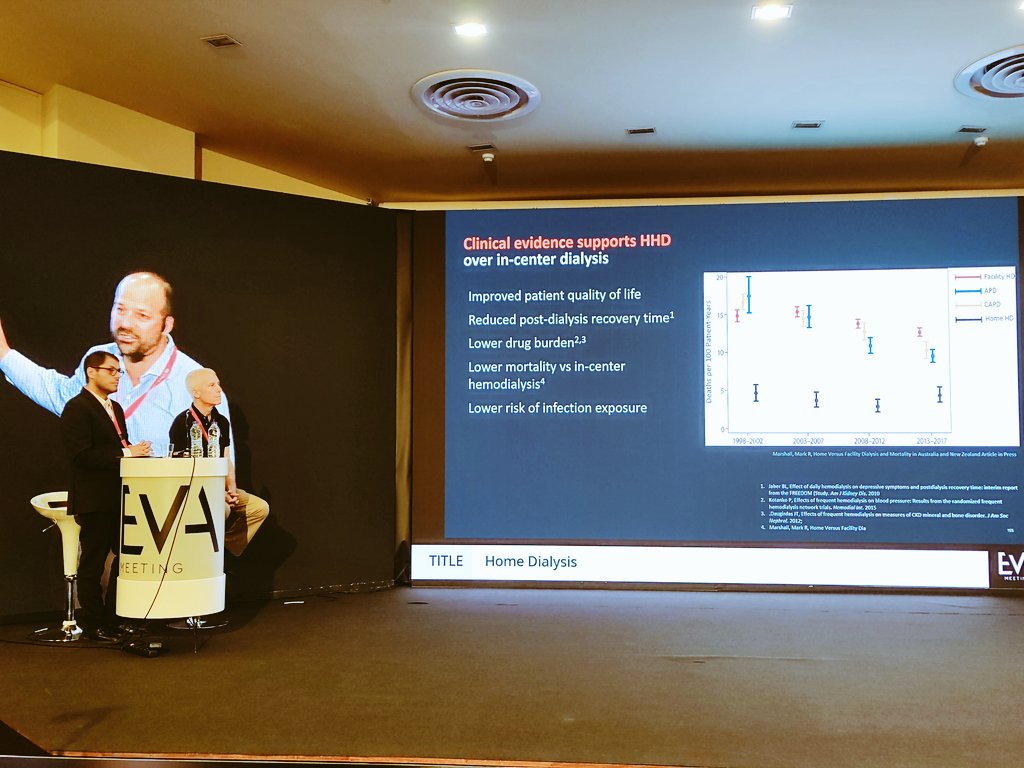 damasjulianaf's tweet photo. Inspirational talk @DrMikeAMD about home dialysis in @evameeting. 💡What would we choose for ourselves and how to fit dialysis in patients' lives. https://t.co/XFhXeaem2d