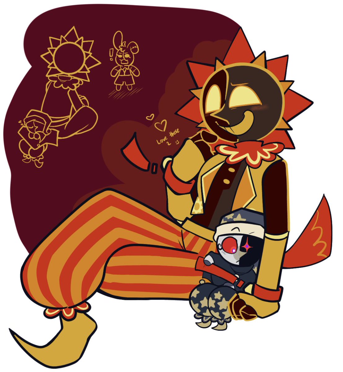 PaperySomething's tweet photo. *looks at eclipse* I will throw him at a wall (affectionately)
#fnaf #fnafsecuritybreach #securitybreach #eclipse #glitchdrop #daycareattendant #vanny #eclipsesun https://t.co/iVgcu07Eo6