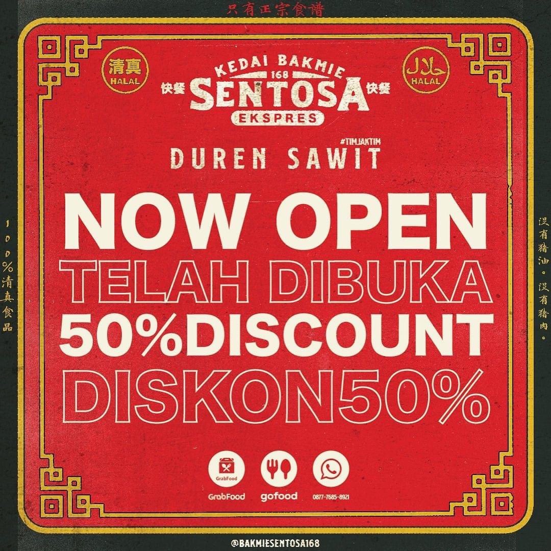 Bakmie sentosa dulu yuk ah mumpung masih diskon sampe besok! gofood.link/a/ErXi9Nm