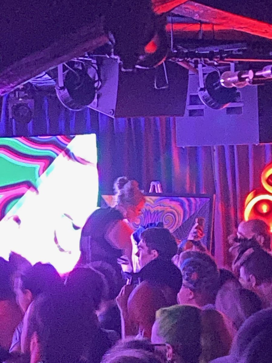 deepeddyinfosec's tweet photo. My beautiful and talented daughter Alissa on stage with The Crystal Method in Spokane last night. She painted while he performed. I couldn't be prouder of her! #crystalmethod https://t.co/foNZ1DZjUx