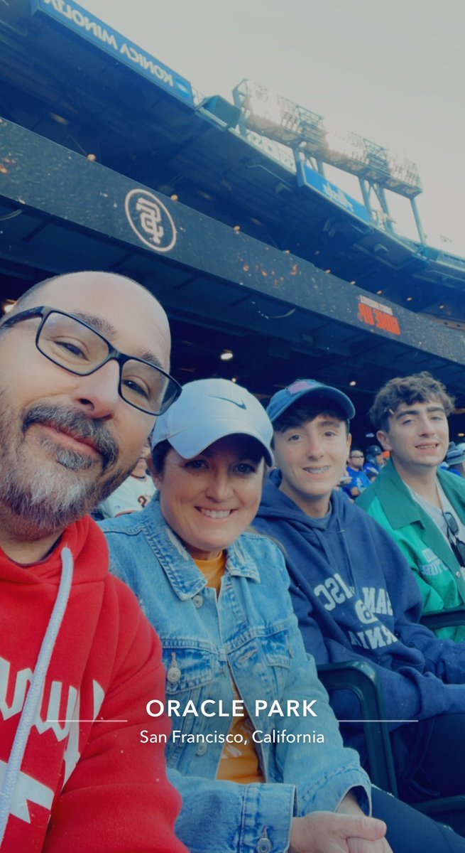 Great night for baseball in San Francisco with my boys!! #SFGameup