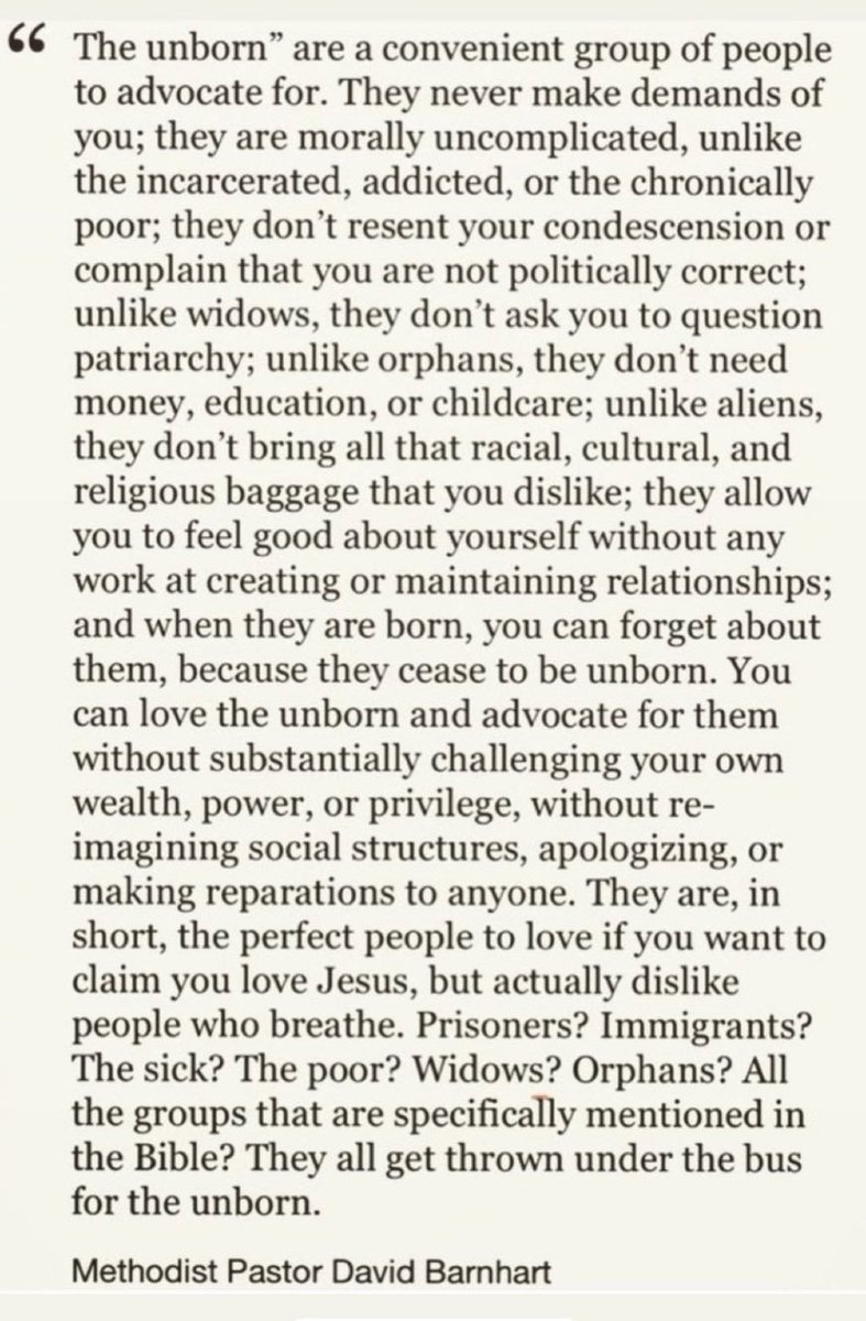 OathxX024's tweet photo. If you think this is about protecting babies you are delusional. This has absolutely zero to do with protecting life and everything to do with political power and control. Sick of seeing people argue for the unborn, what a convenient group to advocate for.| https://t.co/baHQHKbJNA
