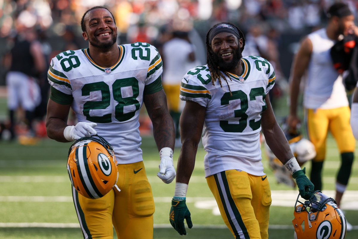 brgridiron's tweet photo. Best backfield in the NFC North? 🏈💨 https://t.co/mdX91ch5hF