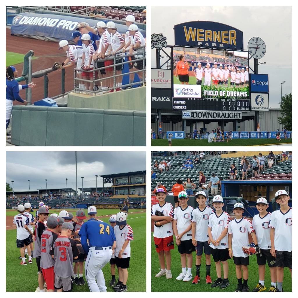 2029Omaha's tweet photo. Great night for the 11u @OMAHATIGERS hanging with the @OMAStormChasers.  Thank you for taking care of us. @Nathan_Eatonn #JoseBriceño https://t.co/R6JkQGx3B6