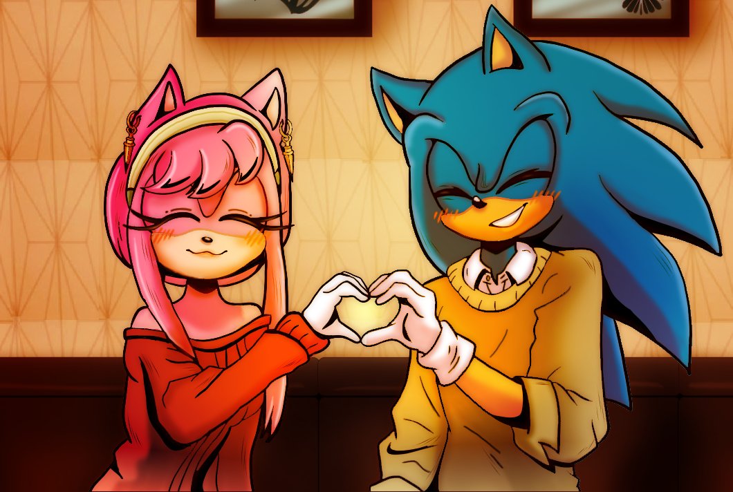 Anne Valentine on X: RT @lissfreeangel: #Sonamy #fanart #myartwork  #mystyle #sega #SonicTheHedeghog #AmyRose 🫣  / X