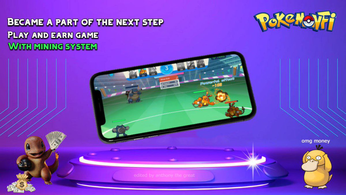 # A Great news for all meta-mask users, you can easily earn money through NFT Game- PokeMonFi .
Make Your money double $12,000 every 45 days with just( $38*3=$114) . To find out how ?
Telegram me :t.me/amanamin021 
##pokemon ##pokemonfi ##gamefi ##crypto#nft ##metaverse