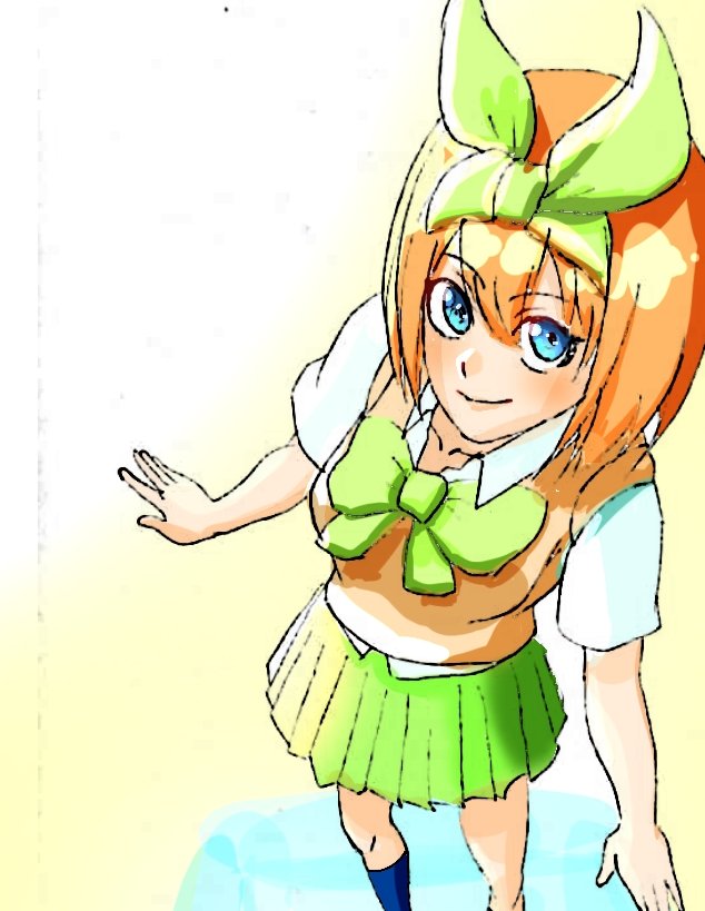 アイスさんがTwitterに投稿した中野四葉(五等分の花嫁)のイラスト。