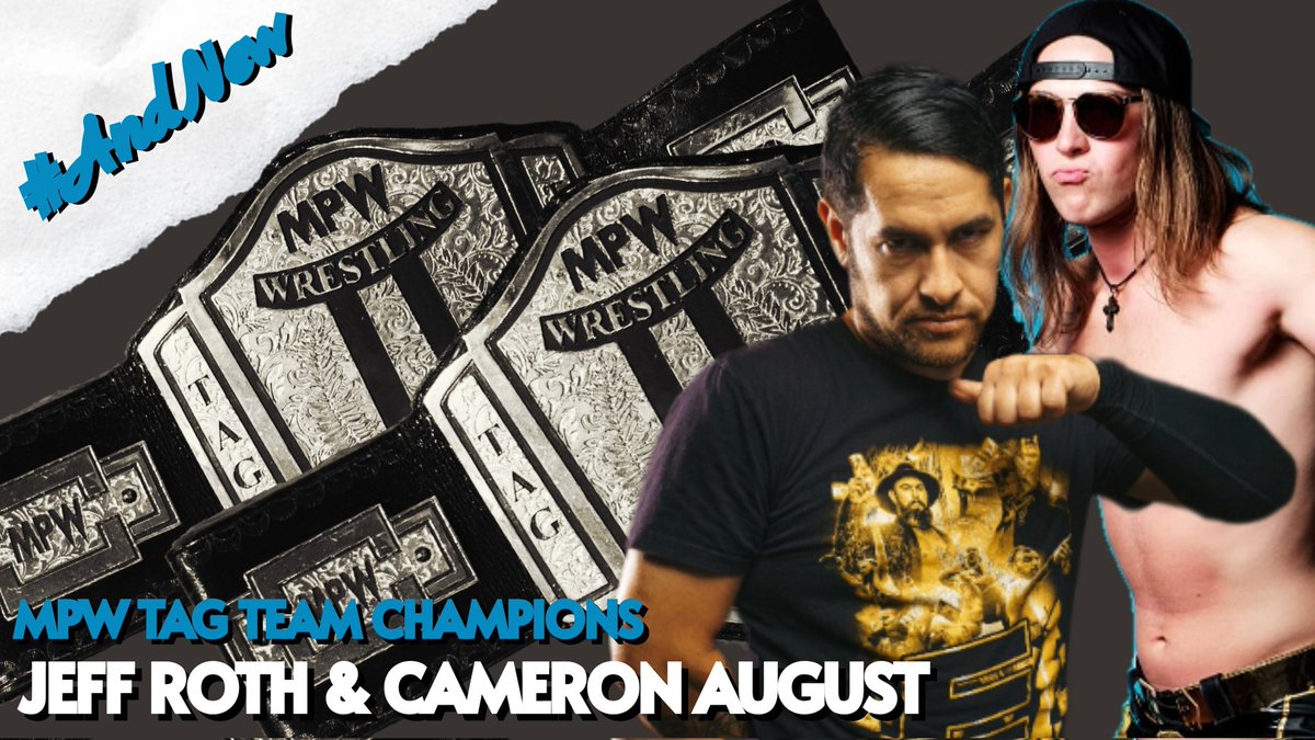 Lam Son ๐ฉ๐ช๐ป๐ณ (@lsv1995) on Twitter photo #AndNew
The Enterprise (<a href="/Jackal_JeffRoth/">Jeff Roth</a> & <a href="/CameronAugust22/">Cameron August</a>) became the new <a href="/MPW_CA/">Millennium Pro Wrestling</a> Tag Team Champions by defeating <a href="/Brendan_Divine/">Brendan Divine</a> & <a href="/JordanCruzPro/">Jordan Cruz</a> at BIG BAD BEETLE BATTLE!
Congrats! Stock rise with the Enterprise! โ๏ธ๐
#MPW_CA #LVLUPWrestling #AndNew
The Enterprise (<a href="/Jackal_JeffRoth/">Jeff Roth</a> & <a href="/CameronAugust22/">Cameron August</a>) became the new <a href="/MPW_CA/">Millennium Pro Wrestling</a> Tag Team Champions by defeating <a href="/Brendan_Divine/">Brendan Divine</a> & <a href="/JordanCruzPro/">Jordan Cruz</a> at BIG BAD BEETLE BATTLE!
Congrats! Stock rise with the Enterprise! โ๏ธ๐
#MPW_CA #LVLUPWrestling