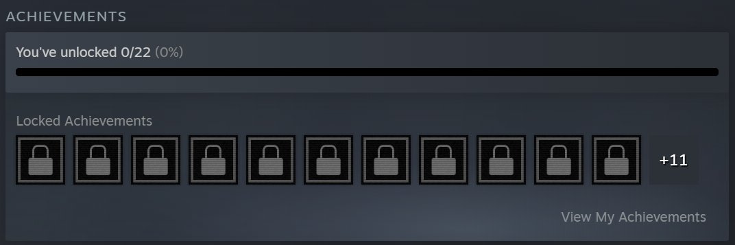 A little bit of a different preview this week:
🏆 Steam Achievements 🏆

We're not quite ready to show off the specifics, but completing certain challenges will now give you an achievement as a reward! 

See if you can get them all!

#indiedev #gamedev #screenshotsaturday