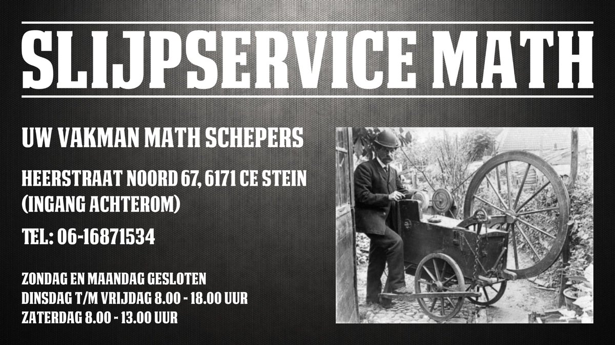 MJSchepers2's tweet image. Slijpen van heggenscharen, grasmaaiers, snoeischaren, takkenzagen/boomzagen, kettingzagen. en veel meer. Voor particulier en zakelijk.