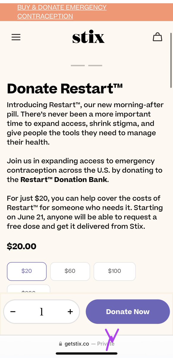 PSA: Website in my bio will take you to a page where you can donate to Stix, which provides morning after pills (like plâñ b) Essential you can buy one for someone who might not be able to afford one themselves! PLEASE if you can check it out. If you can’t rt to spread the word!