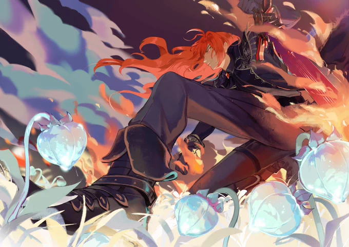 Blue's Ablaze 
#Diluc #GenshinImpact #原神 