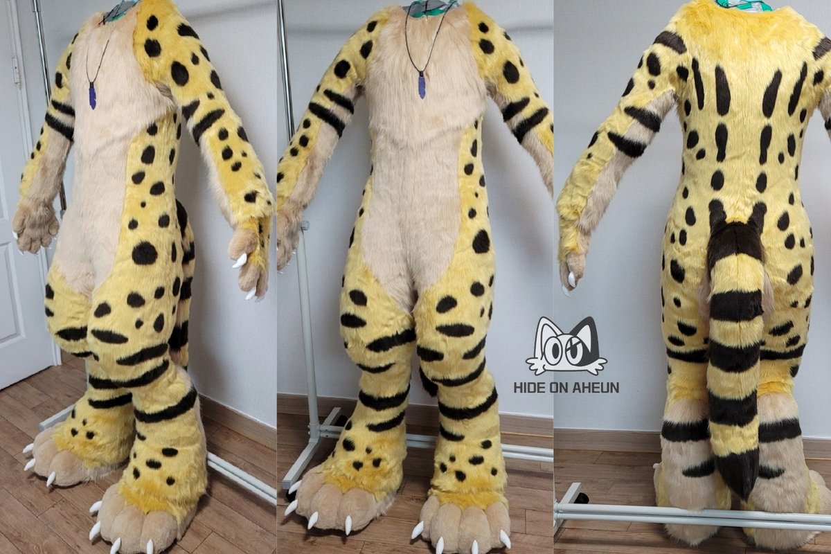 Pommy the serval! #Fursuit #HideonAheun