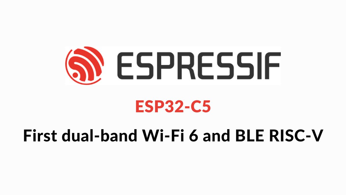 finexpofficial's tweet image. The ESP32-C5 First dual-band Wi-Fi 6 and BLE RISC-V part for the Internet of Things. #ESP32 #ESP32C5
diyelectronics.us/2022/06/the-es…