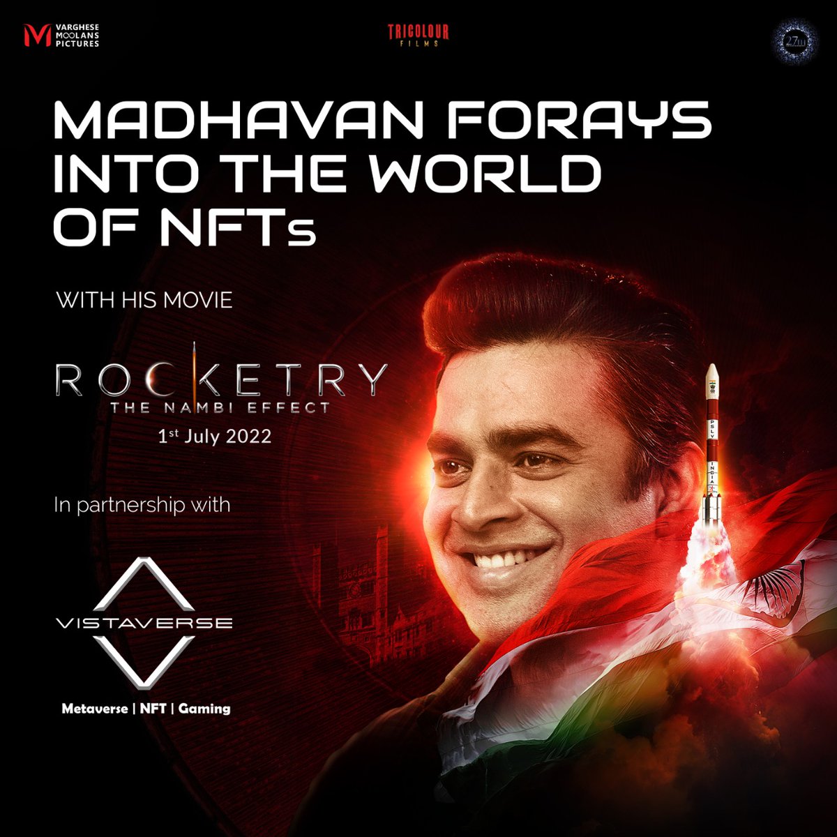 vistaverseio's tweet photo. Vistaverse partners with @ActorMadhavan's Rocketry: The Nambi Effect!🚀A fully loaded Gift Pack awaits you to celebrate the association.🤩

Visit https://t.co/IFURURx81f NOW!

@NambiNOfficial @TricolourFilm @VMC_sg #RocketryTheFilm #Rocketry #TricolourFilms https://t.co/jbG2awG9KO