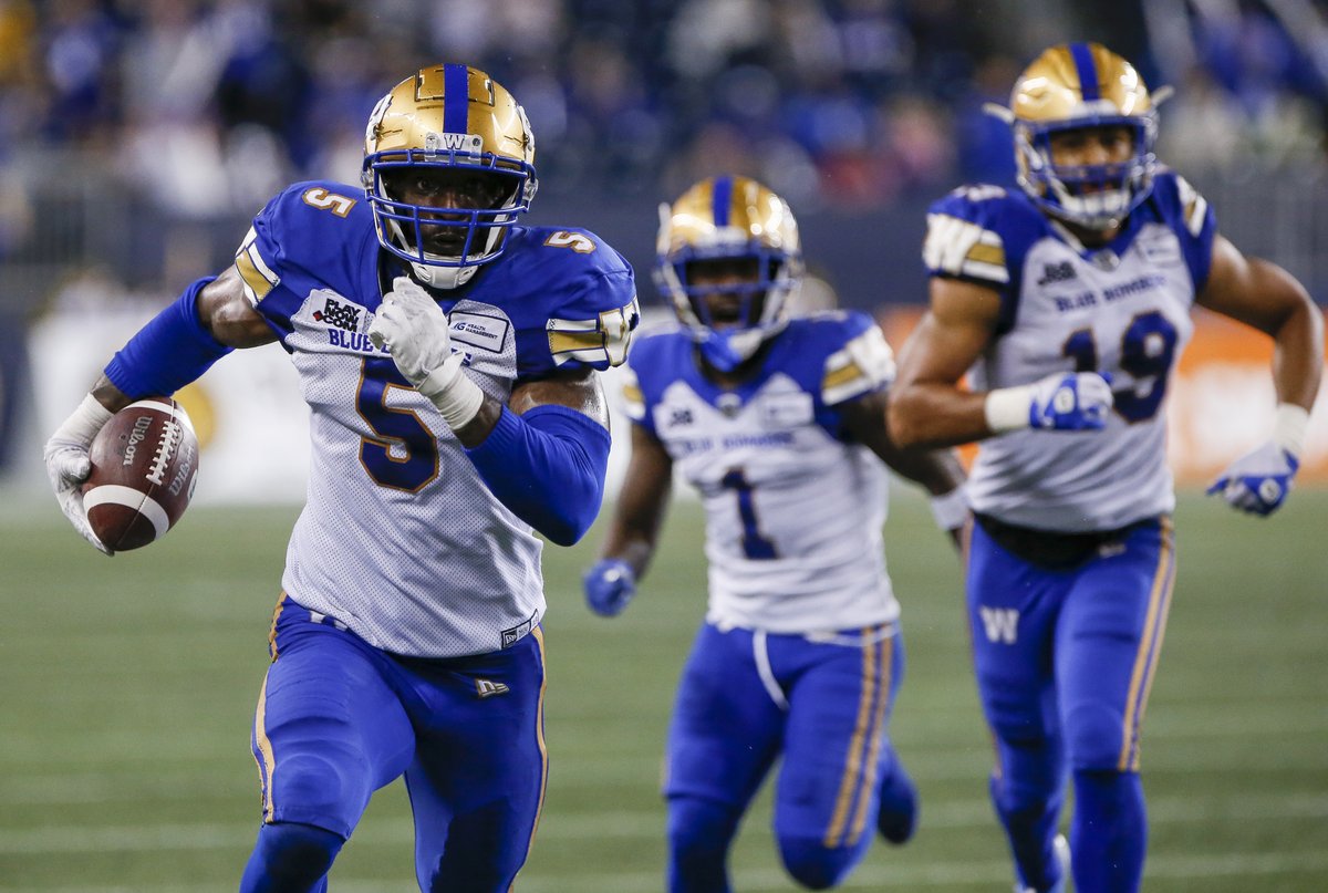 Wpg_BlueBombers's tweet photo. "If we can come in and be the most physical team, by the end of the game we’ve already beat up teams to where they don’t want to finish.”

Game Recap » https://t.co/iQ9SCMjvXb

@CertiGreenClean | #ForTheW https://t.co/9WdSBwTsPn