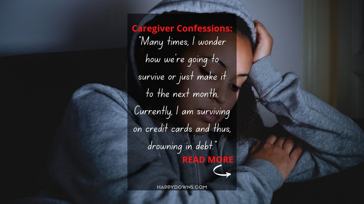 happy_downs's tweet image. Do you find yourself in a similar position? READ MORE: bit.ly/3bdpgRN. #CaregiverConfessions #CaregiverSupport #FamilyCaregivers #DownSyndrome #confession #MentalHealth #CaregiverCommunity #disability #caregiver #money #debt #finances #FinancialStress