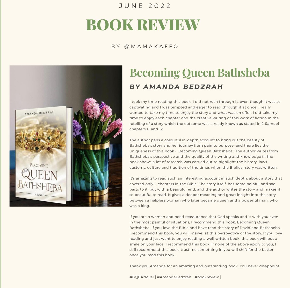 MamaKaffo's tweet photo. #BQB | #bookreview | #BookRecommendations | #book |
@gigidoll2020 https://t.co/qxLcpkJm7c
