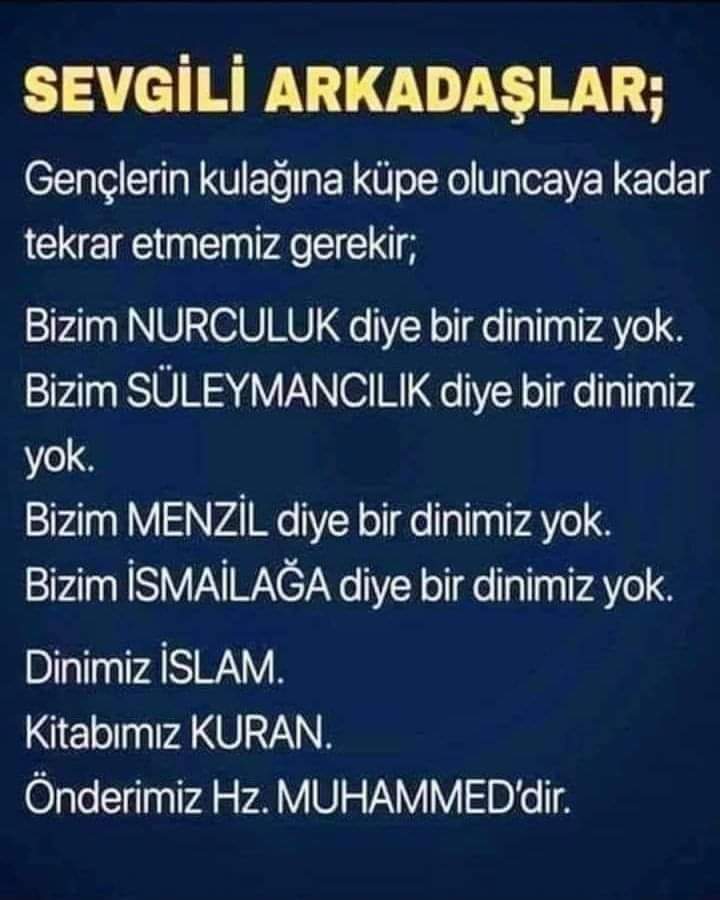 Kendinizi Din Adı Altında Sömürtmeyin... Kendilerine Çıkar Sağlamak İçin Kurulmuş Hurafe Dinlerden Uzak Durun...