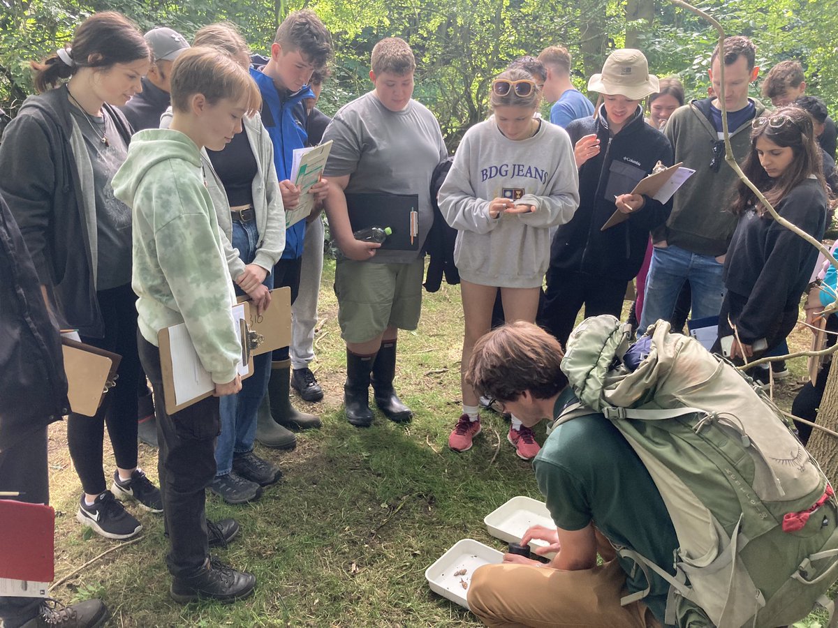 Biology_NHS's tweet photo. Some successful traps were set last night and Year 12 were very pleased with finding a vole, some huge slugs and a centipede as well as some other small invertebrates 🐌🪳🕷 https://t.co/UxWVVxZfiQ