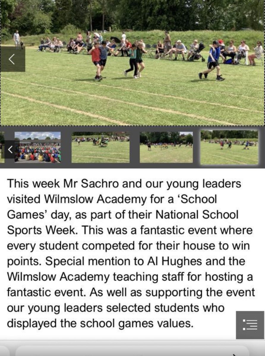 TheWilmAcad's tweet photo. Great to get a mention @whigh_sport . Thank you for the support of your young leaders for helping us run the event so smoothly. #TWAPE https://t.co/n96uVuRJYg