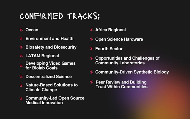 Tholand_'s tweet image. The decentralization &amp;amp; liberation of science progress everyday thanks to amazing #communities around the world 🌍💛
We are bringing together these communities for the 1st time at the Just One Giant Summit #JOGS on 1st July✨

Register: eventbrite.com/e/just-one-gia…

#OpenScience #DeSci