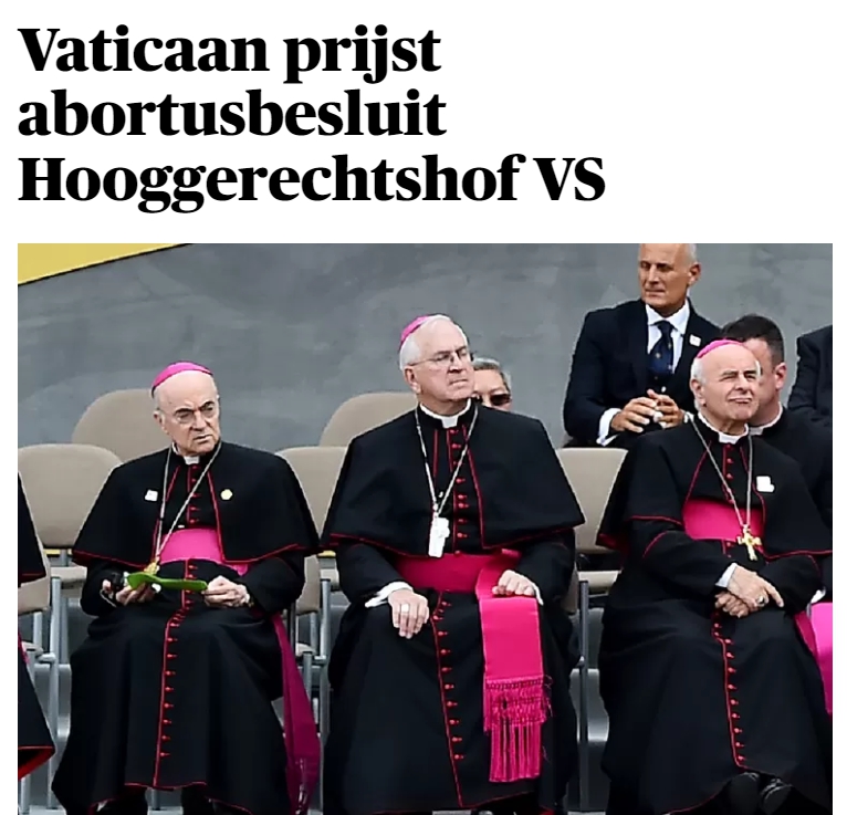 Een kliek mannen, die geen kinderen wil, wil niet dat een groep vrouwen geen kinderen wil.