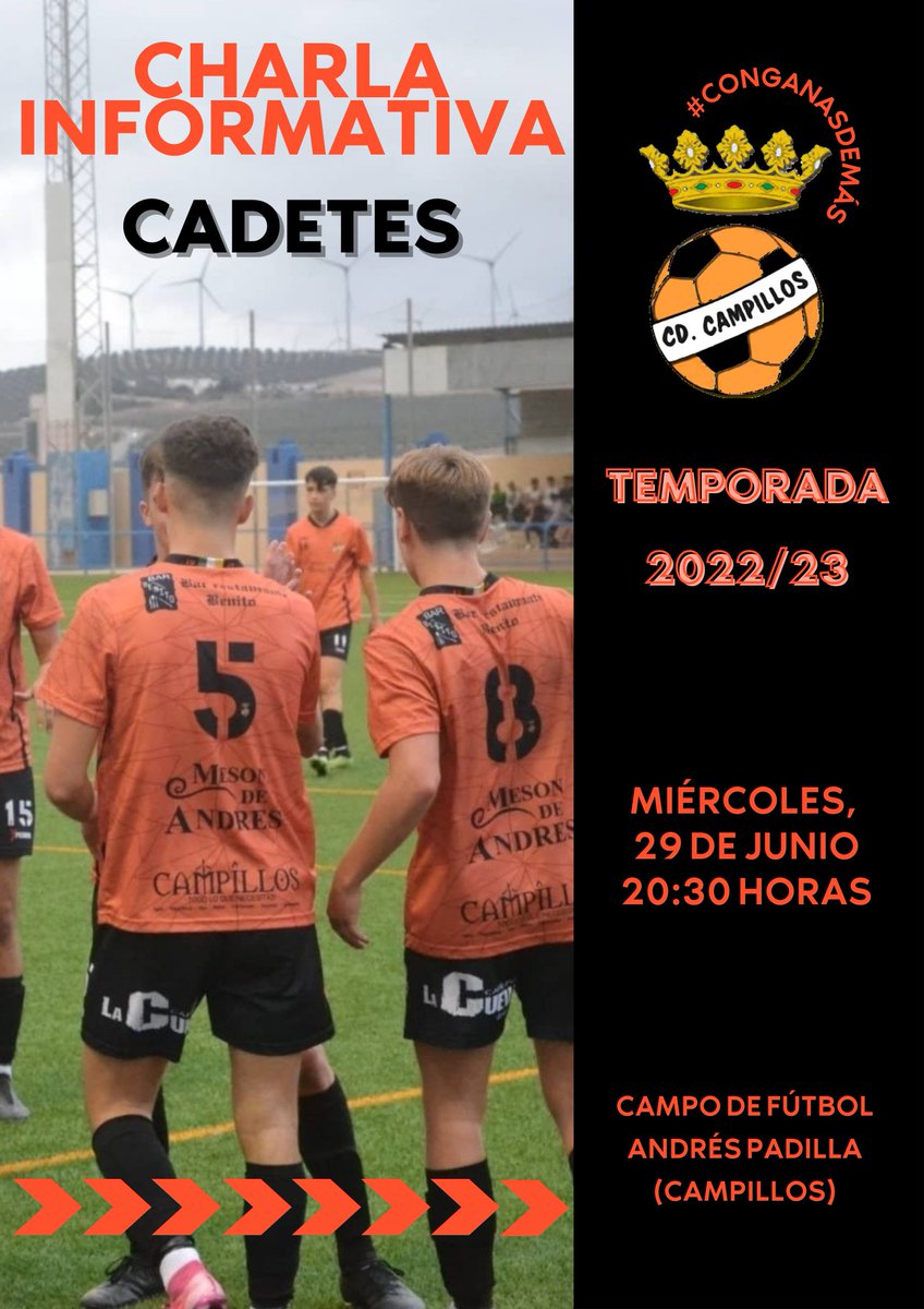 ❗️CHARLA INFORMATIVA - CADETES

#ConGanasDeMás🧡 #SomosCD