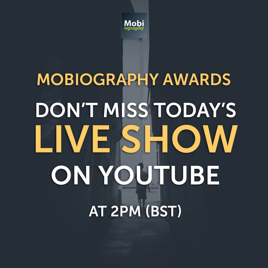 In a couple of hours we will be live - launching The 2022 Mobiography Awards Competition. 
Don’t miss our first live show today. 

youtube.com/watch?v=gAB4XK… #mobiographyawards