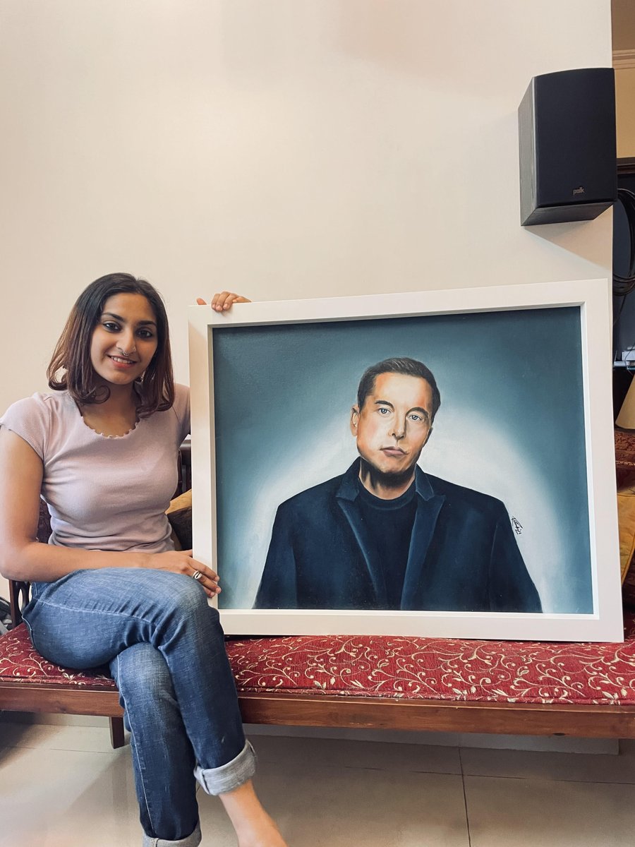 rockorbust98's tweet photo. As a photographer and an artist I tend to see life in a very different prism. I look up to Mr. Elon Musk for redefining conventional thoughts with his ideas.
This painting is my humble tribute to him. Do share!
@elonmusk  @Tesla @ndtv  @WIONews @TimesNow https://t.co/NgCDEfzDyR