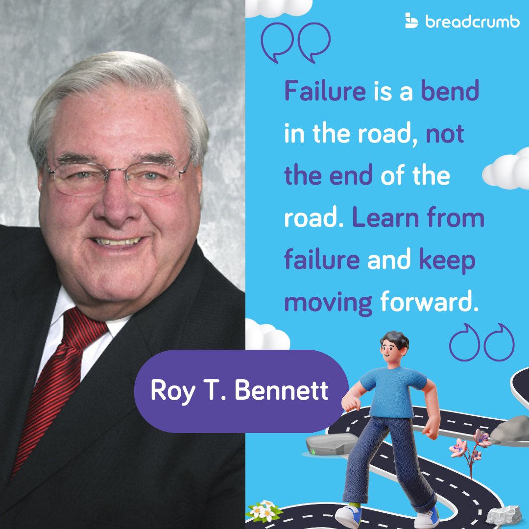 Download Breadcrumb and discover how you can be the best learner! #learning #online #failure #success #MotivationalQuotes #roytbennett #learningneverstops