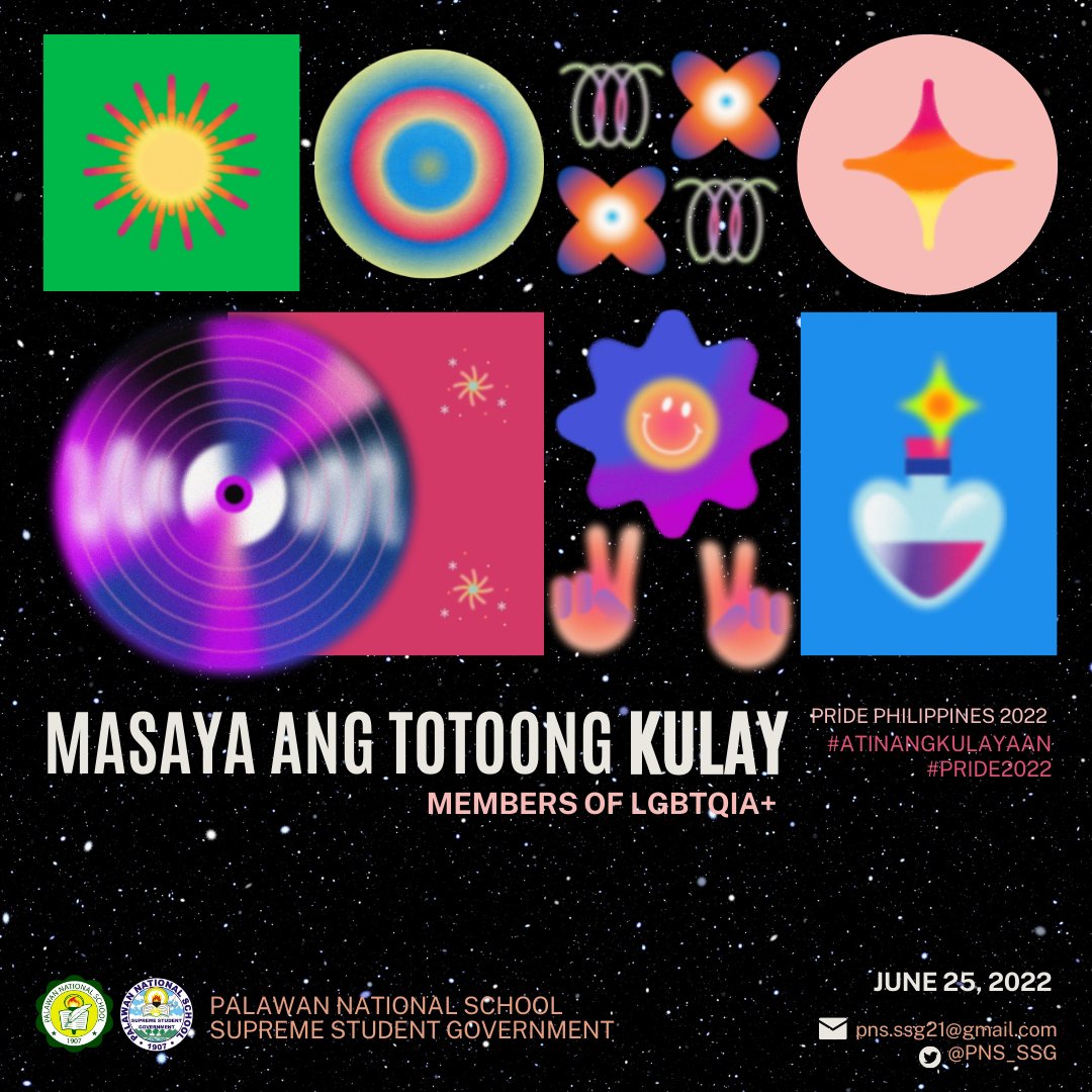PNS_SSG's tweet photo. Happy Pride, Philippines!

Pride parades and celebrations are being held today all over the country, to take part in today's national pride celebration, the 2nd session of Alpas 2022 is here. 

Read more: https://t.co/YrUU4ND6Xh

#Pride2022 
#SulongPNSians https://t.co/OtMAitWDBg
