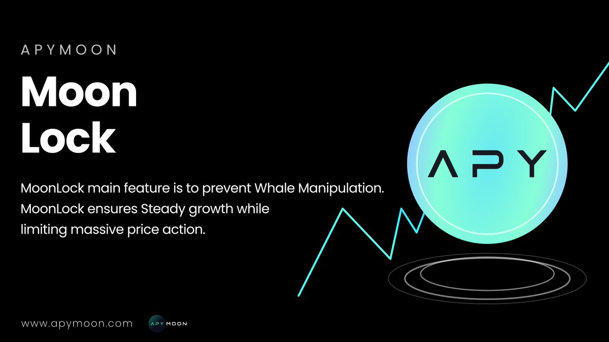 APYMoon's tweet photo. ApyMoon - MoonLock protocol

Selling limit of 5% per day and increases 2% each month, MoonLock is a solution to prevent quick pump and dumps &amp; whale manipulation while promoting a rewarding healthy growth for everyone.

#DeFi | #Apy 

Learn more at: https://t.co/LQrhanrDi0 https://t.co/3kLtmllQAb
